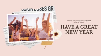 Creative Friends New Year Party Facebook Cover