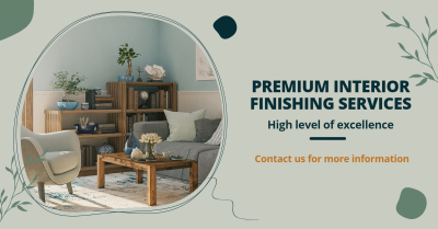 Interior Furnishing Service Advertisement Ecommerce Banner