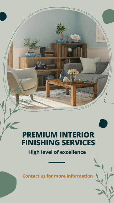 Premium Interior Finishing Services Ecommerce Story预览效果