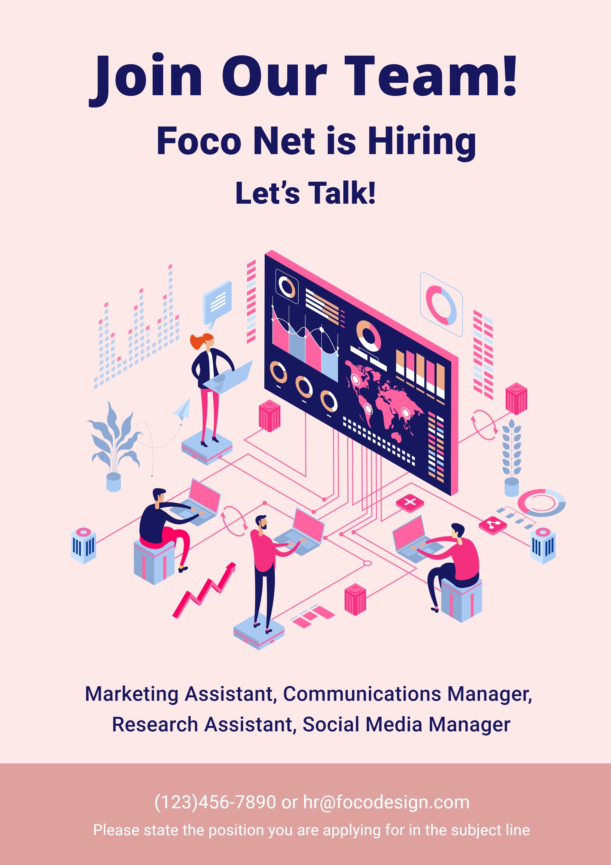 Creative Hiring Advertisement LinkedIn Post