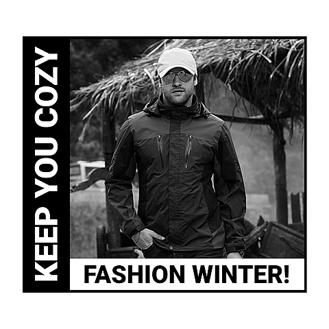 Black Filter Fashion Men's Wear New Arrival Ecommerce Product Image