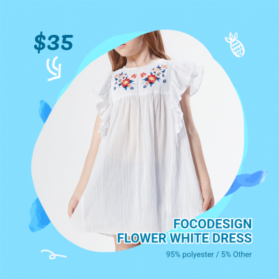 Simple Cute Children's Clothing Discount Instagram Post