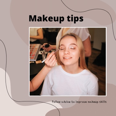 Fashion Makeup Tips Display Ecommerce Product Image