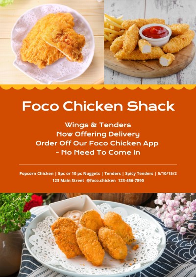 Fast Food Promotion Flyer Fashion Simple Style