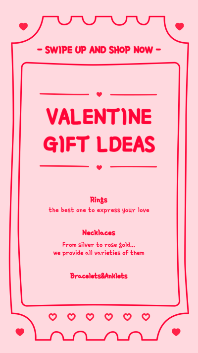 Creative Valentine's Day Gifts Recommendation Instagram Story