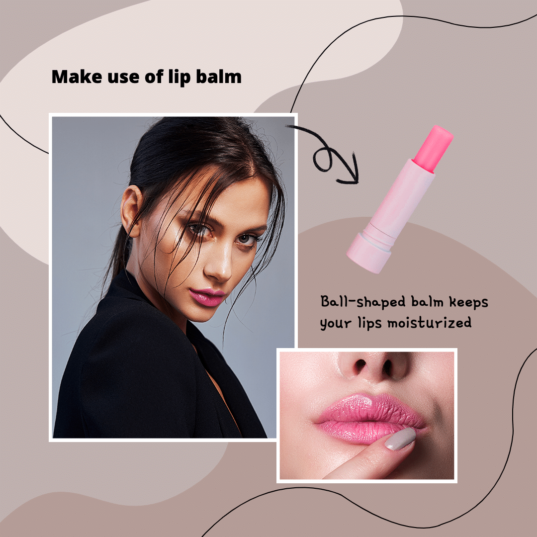 Fashion Lip Balm Usage Ecommerce Product Image