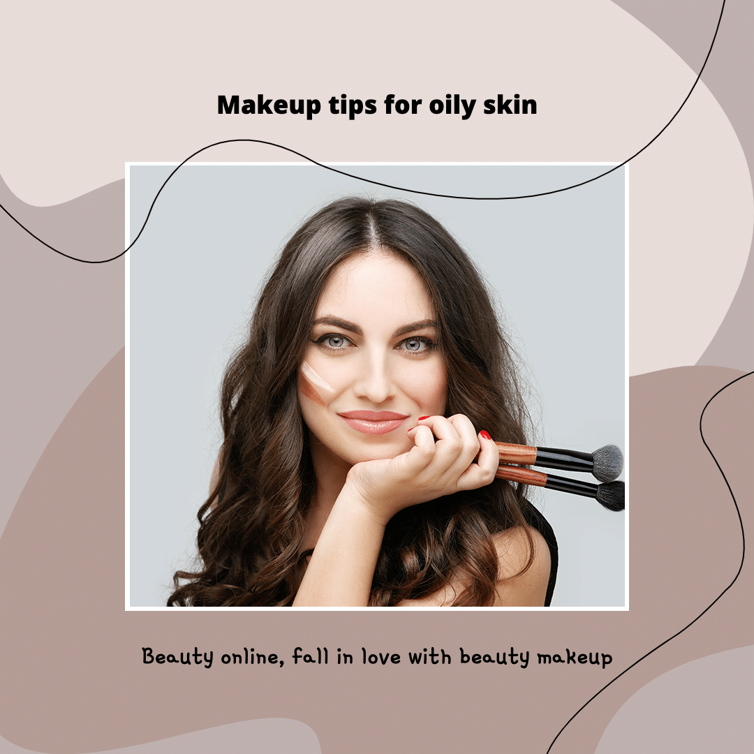Fashion Oily Skin Makeup Tips Ecommerce Product Image
