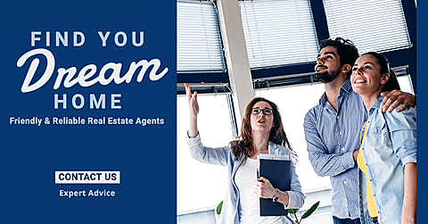 Simple Real Estate Agent Service Introduction Ecommerce Banner