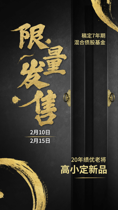 金融基金首发预告黑金奢华大字报