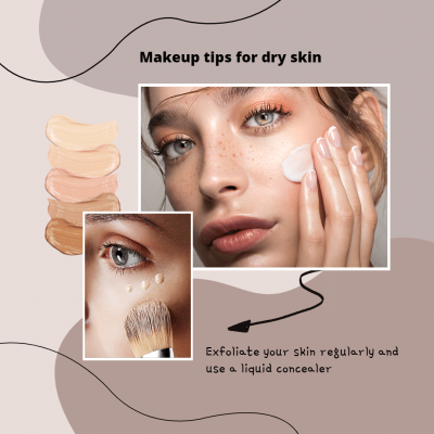 Fashion Dry Skin Makeup Tips Ecommerce Product Image