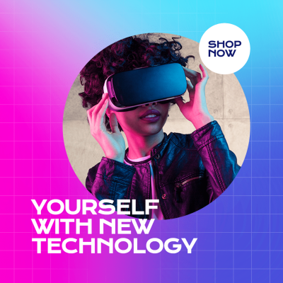 Creative Style Technology Headphone Promo Ecommerce Product Image