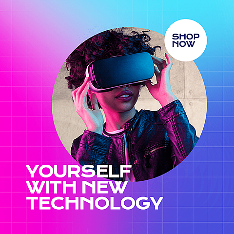 Creative Style Technology Headphone Promo Ecommerce Product Image