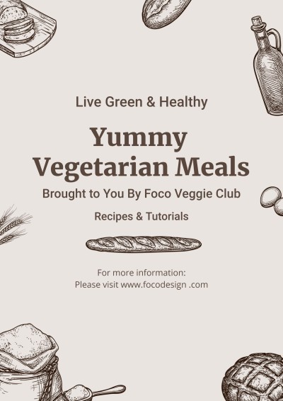 Vegetarian Meals Introduction Propaganda Poster