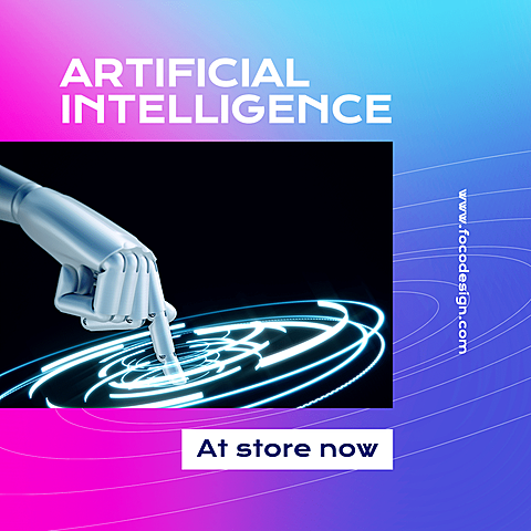 Creative Style Artificial Intelligence Promotion Ecommerce Product Image