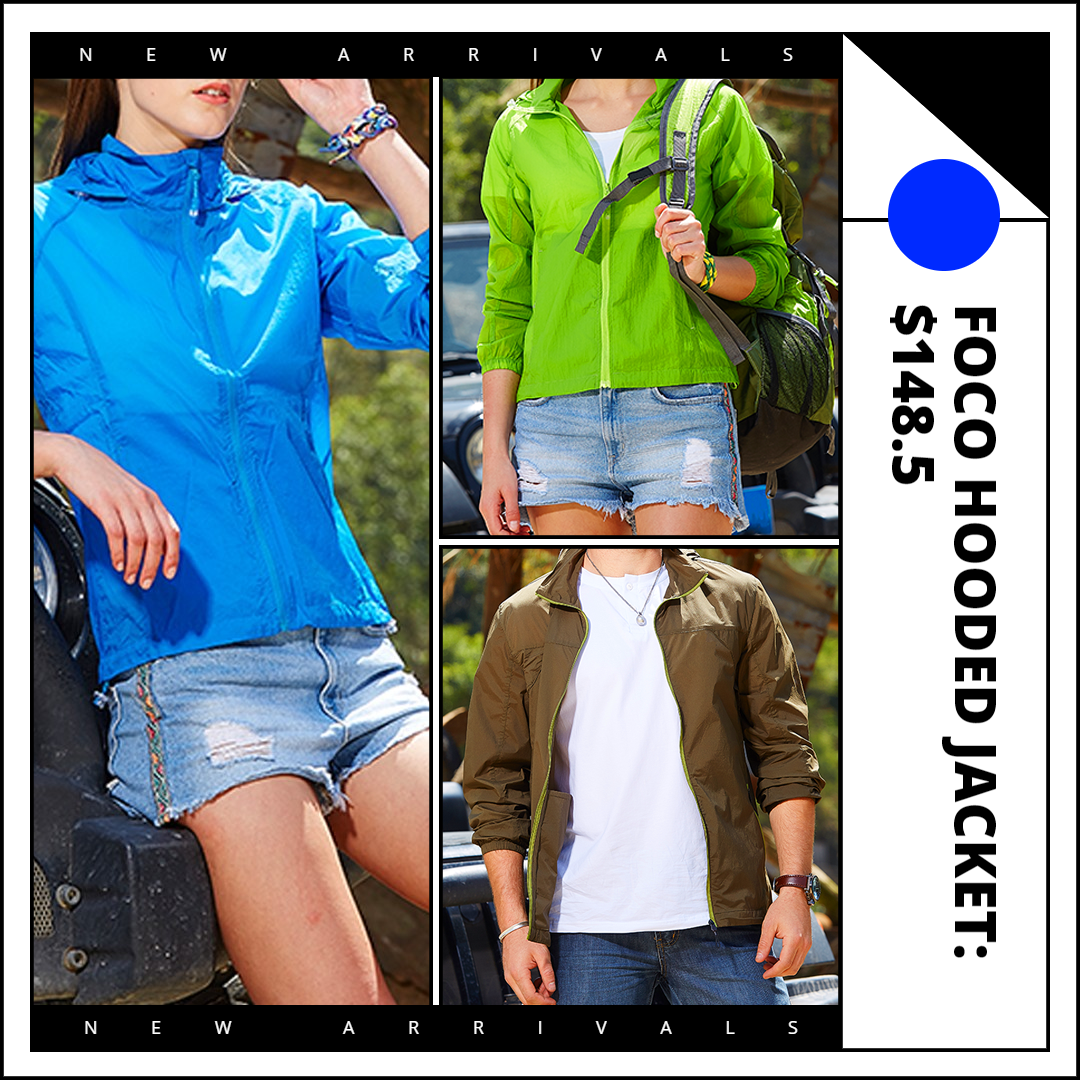 Fashion Outdoor Jackets New Arrvial Display Ecommerce Product Image