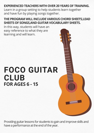 Musical Instrument Learning Club Enrollment Simple Fashion Style Flyer