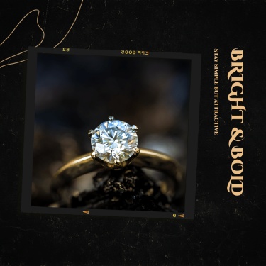 Luxury Ring Detail Display Ecommerce Product Image