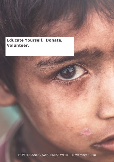 Homelessness Awareness Public Concern Propaganda Poster