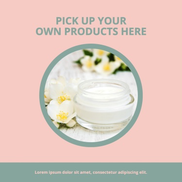 Green Frame Circle Simple Face Cream Users Feedback Ecommerce Product Image