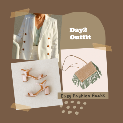 Fashion Woman's Outfit Display Instagram Post