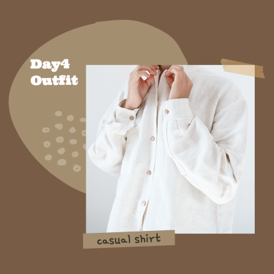 Fashion Casual Shirt Outfit Display Instagram Post