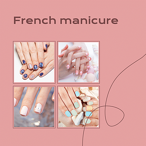 Nail Art Design Commercial Use Template Promotion Poster Business Introduction