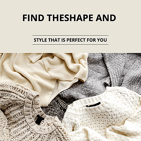 Fashion Women's Sweater Display Promo Ecommerce Product Image