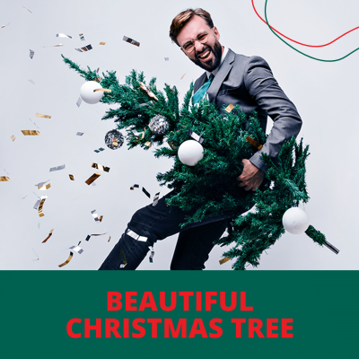 Creative Beautiful Christmas Tree Display Instagram Post