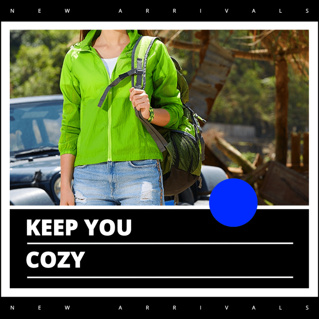 White Line Frame Fashion Outdoor Jackets New Arrival Ecommerce Product Image预览效果