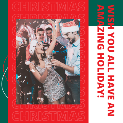 Creative Christmas Party Greeting Instagram Post