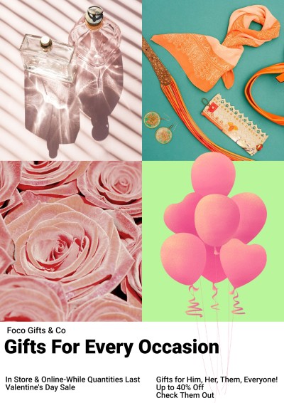 Gifts Store Valentine’s Day Promotion Activity Flyer
