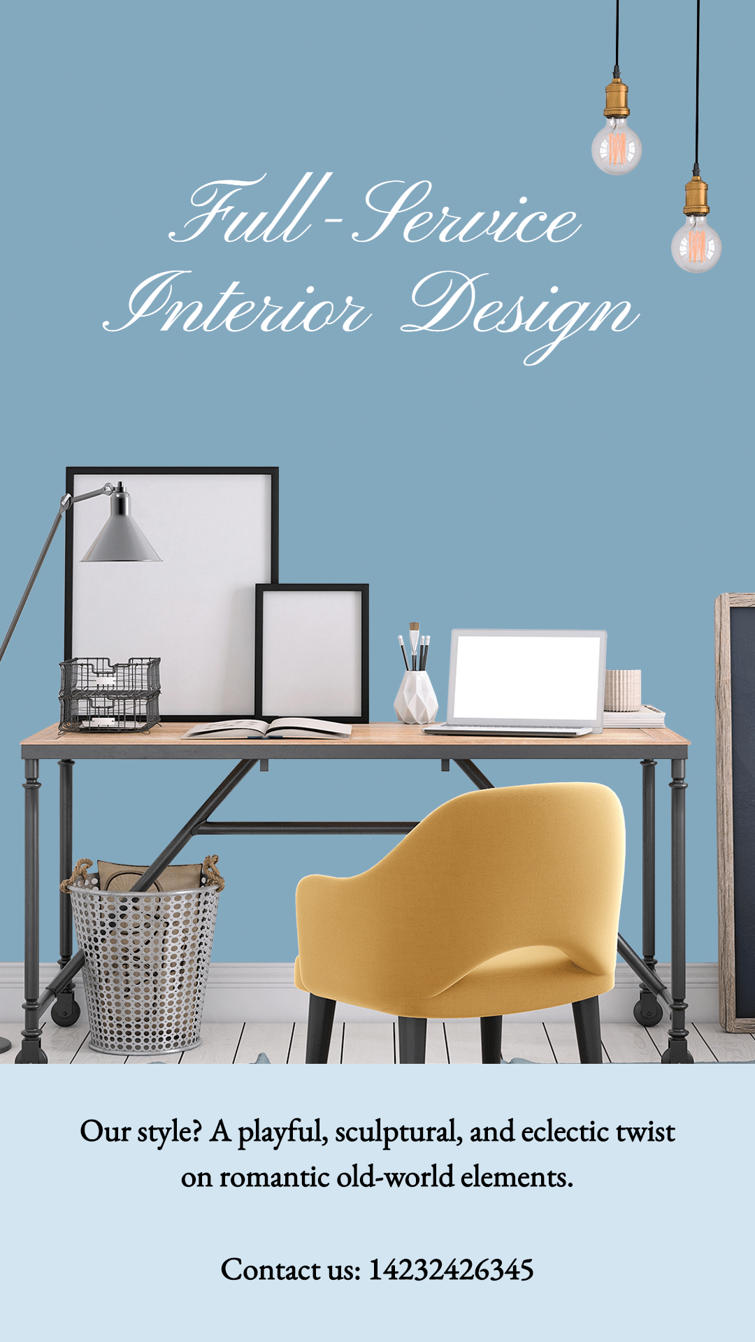 Literary Interior Design Services Introduction Ecommerce Story预览效果