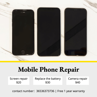 Rectangle Frame Commercial Mobile Phone Repair Service Instagram Post