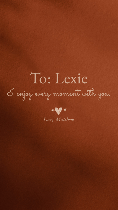 Simple Valentine's Day Blessing Card Instagram Story