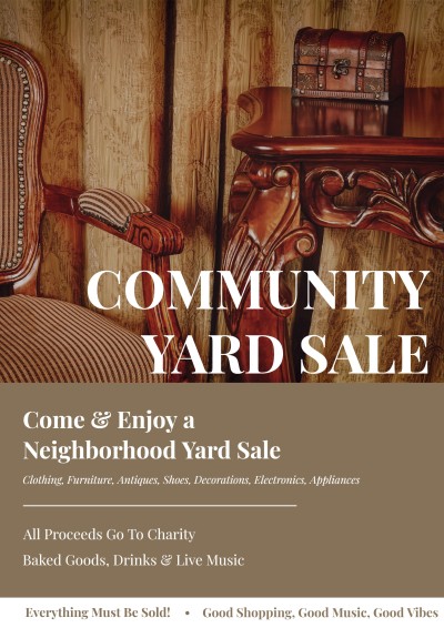 Community Yard Sale Propaganda Flyer