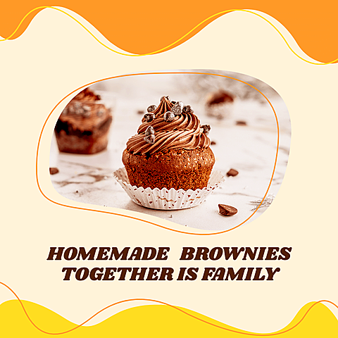 Homemade Brownies for Family Party Ecommerce Product Image
