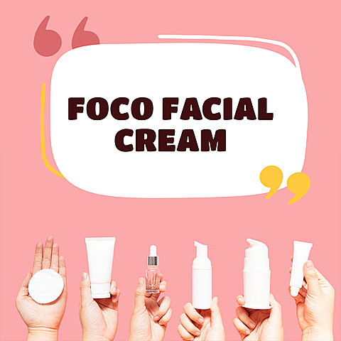 Literary Facial Cream Feedback Display Ecommerce Product Image
