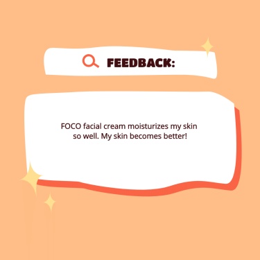 Simple Facial Cream Feedback Ecommerce Product Image