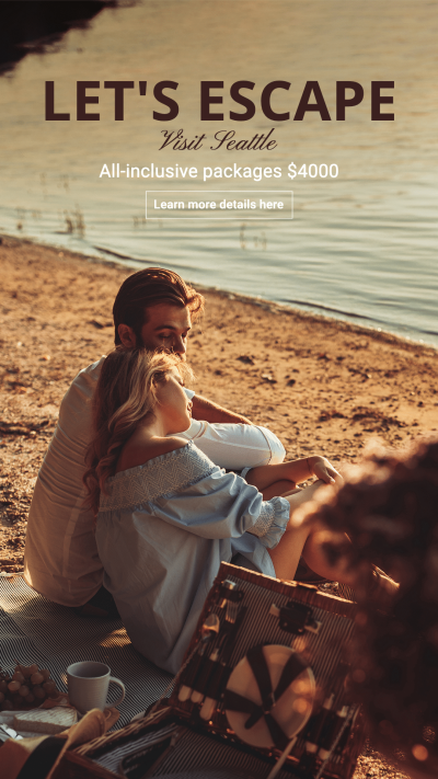Retro Style Escape Couple Instagram Story