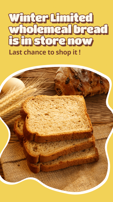 Winter Limited Wholemeal Bread Ecommerce Story预览效果