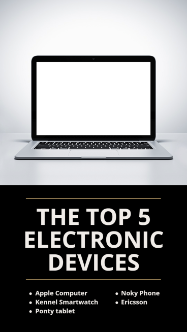 Simple Electronics Devices List Recommendation Ecommerce Story预览效果