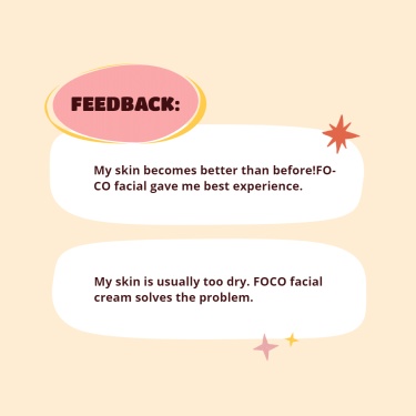 Simple Facial Cream Feedback Display Ecommerce Product Image