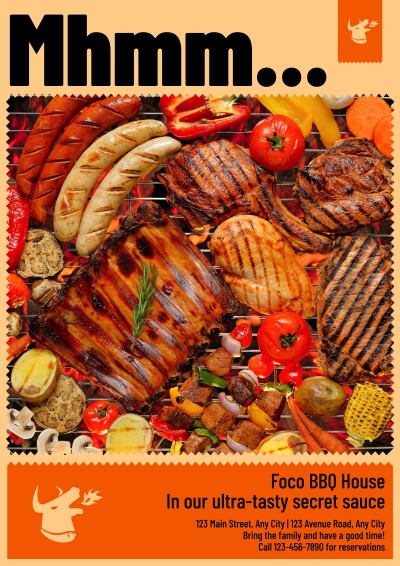 Creative Style Delicacy Barbecue Propaganda Poster