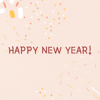 Simple Fresh New Year Greeting Instagram Post