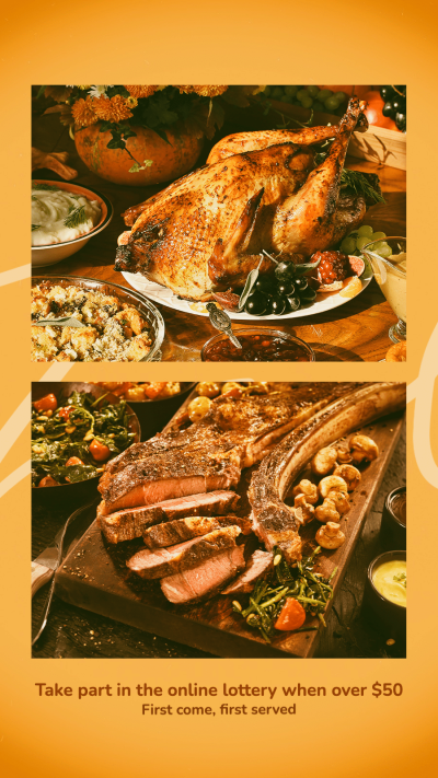 Delicious Food Exotic Cuisine Photo Template Simple Fashion Style Poster Instagram Story