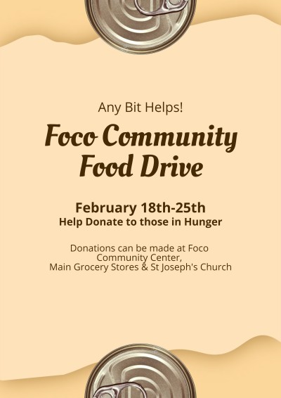 Food Donation Events Propaganda Flyer