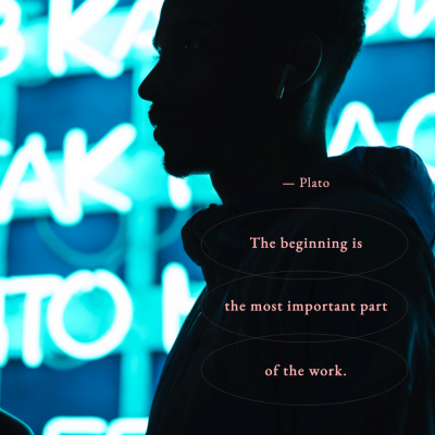 Fashion Man Silhouette Short Text Quotes Instagram Post