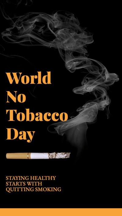 Creative World No Tobacco Day Propaganda Instagram Story