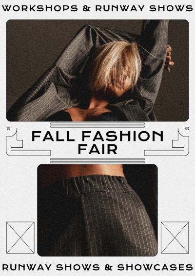 Commercial Women's Wear Fashion Show Workshops Poster