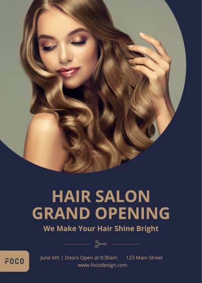 Hair Salon Grand Opening Flyer